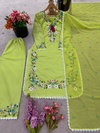 NSR 862 Heavy Faux Georgette With 5mm Embroidery Sequence Work Top With Bottom Dupatta Wholesale In India